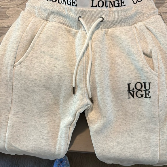 DIVA Lounge Gray Track Pants with Elastic Waistband - Picture 3 of 6